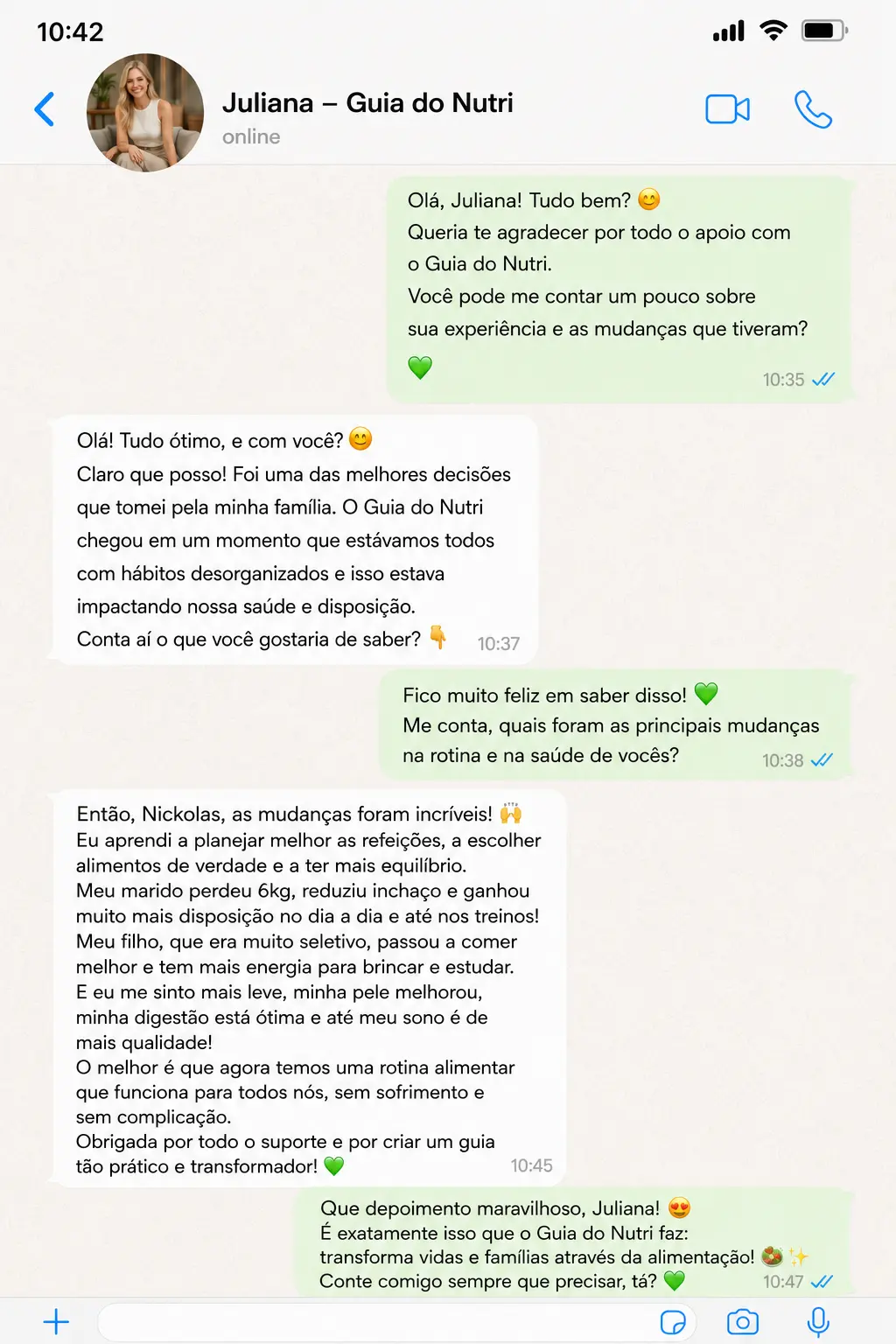 Depoimento Cliente 1